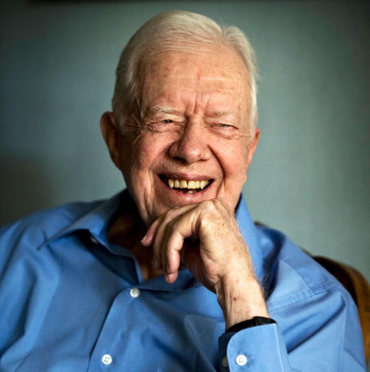 Jimmy Carter flashes a smile, date unknown. 